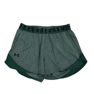 Under Armour Play Up 3.0 Athletic Active Running Twist Green Shorts Size XS